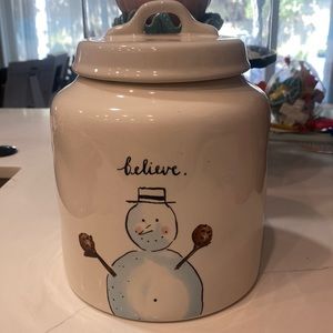 Rae Dunn Believe jar. NWOT
